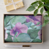 Morning Glory bloemenretro patroon Tissuepapier (Geschenk)