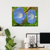 Morning Glory Bloom waar u Poster plant (Thuiskantoor)