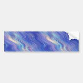 Morning Glory Blue Wavy Texture Bumpersticker