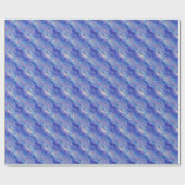 Morning Glory Blue Wavy Texture Cadeaupapier (Vlak)