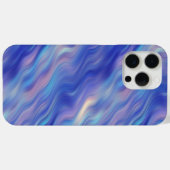 Morning Glory Blue Wavy Texture Case-Mate iPhone Case (Achterkant (horizontaal))