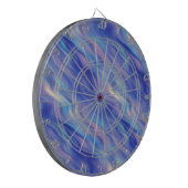 Morning Glory Blue Wavy Texture Dartbord (Voorkant Links)