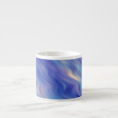 Morning Glory Blue Wavy Texture Espresso Kop (Voorkant)