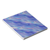 Morning Glory Blue Wavy Texture Notitieblok (Schuin)