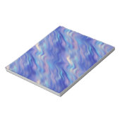 Morning Glory Blue Wavy Texture Notitieblok (Linkerzijde)