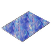 Morning Glory Blue Wavy Texture Notitieboek (Linkerzijde)
