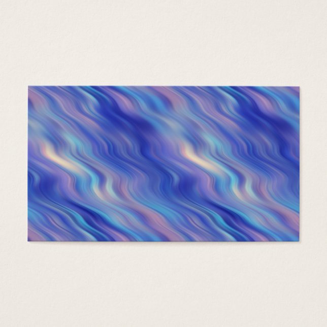 Morning Glory Blue Wavy Texture Visitekaartjes (Voorkant)