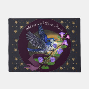 Morning Glory BlueJay Deurmat