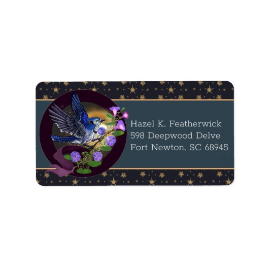 Morning Glory BlueJay Etiket (Voorkant)