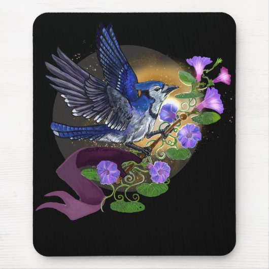 Morning Glory BlueJay Muismat (Voorkant)