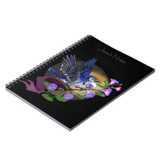 Morning Glory BlueJay Notitieboek (Linkerzijde)