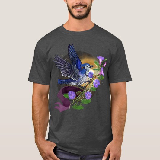 Morning Glory BlueJay T-shirt (Voorkant)