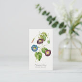 Morning Glory  Botanische bedankkaart Visitekaartje (Staand voorkant)