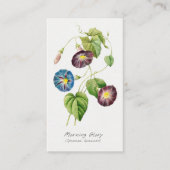 Morning Glory  Botanische bedankkaart Visitekaartje (Voorkant)