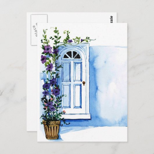 morning glory briefkaart (Voorkant / Achterkant)