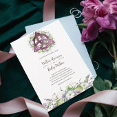 Morning Glory Celtic Plumb Triquetra Handfasting Kaart