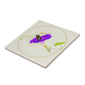 Morning Glory en Butterfly Tegeltje (Zijkant)