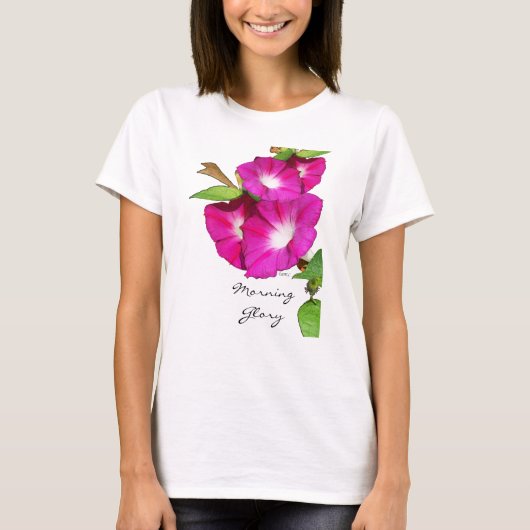 Morning Glory en Heart T-shirt (Voorkant)
