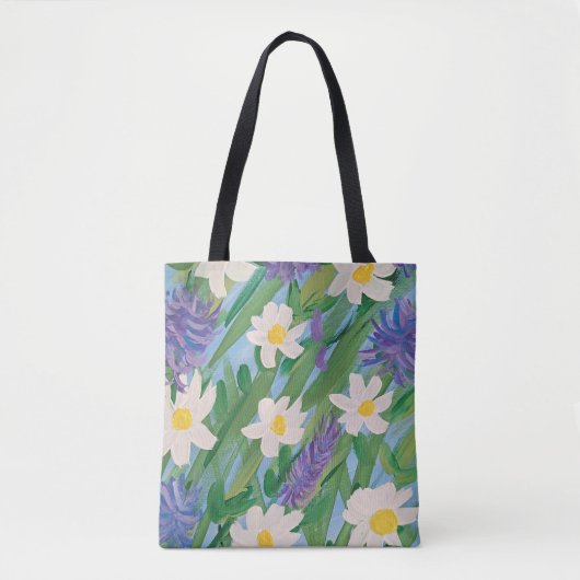 Morning Glory Floral Canvas tas (Voorkant)