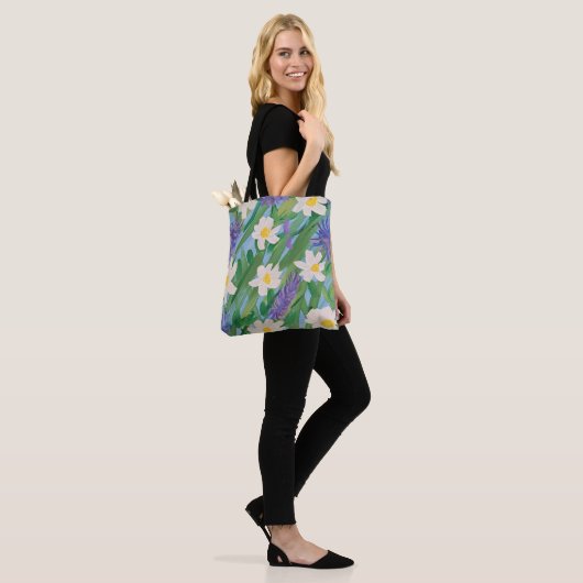 Morning Glory Floral Canvas tas (Op model)