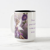 Morning Glory Flower Fairy Tweekleurige Koffiemok (Voorkant links)
