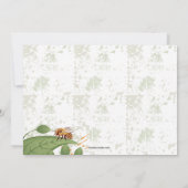 Morning Glory Flower Invitation Kaart (Achterkant)