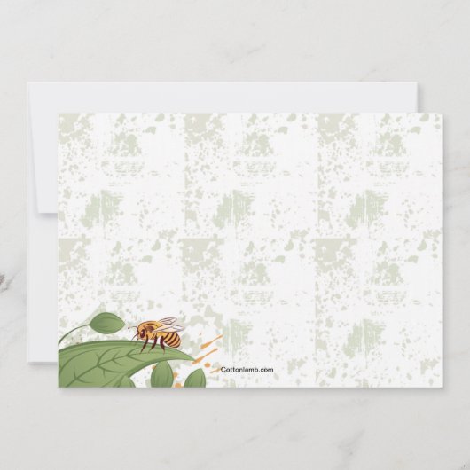 Morning Glory Flower Moederdag Invitation Kaart (Achterkant)