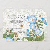 Morning Glory Flower Moederdag Invitation Kaart (Voorkant / Achterkant)