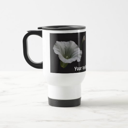 Morning Glory Flower Personalized Reisbeker (Links)