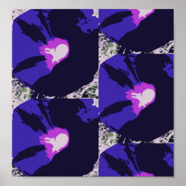 Morning Glory Flower Poster