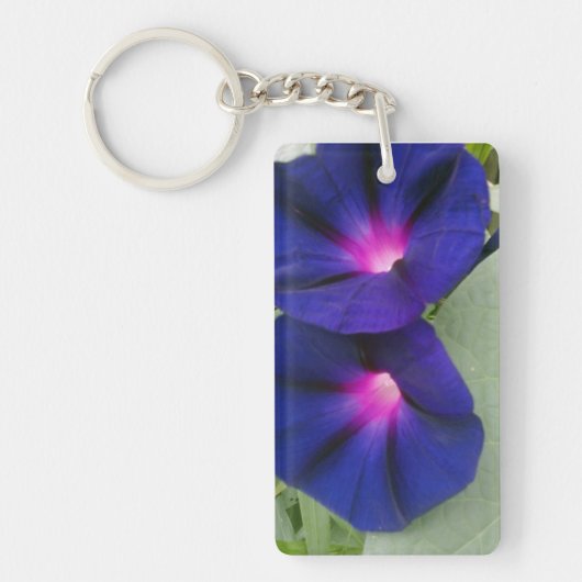 Morning Glory Flower Sleutelhanger (Voorkant)