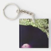 Morning Glory Flower Sleutelhanger (voorkant)