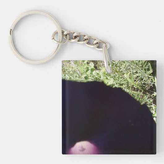 Morning Glory Flower Sleutelhanger (voorkant)