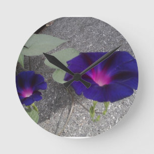 Morning Glory flower Wall klok