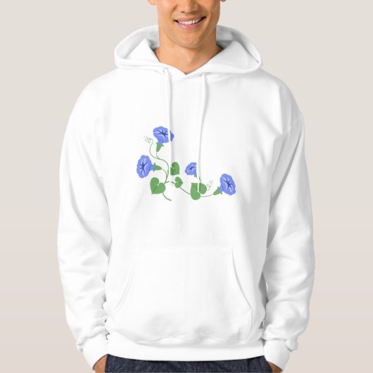 Morning Glory Flowers Hoodie (Voorkant)