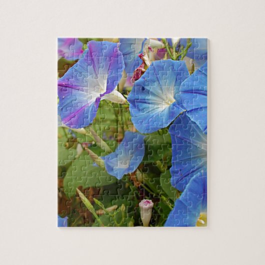 Morning Glory Flowers Legpuzzel (Verticaal)
