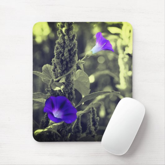 Morning Glory Flowers Muismat (Met muis)