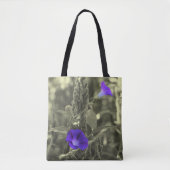 Morning Glory Flowers Partiële kleur Tote Bag (Voorkant)