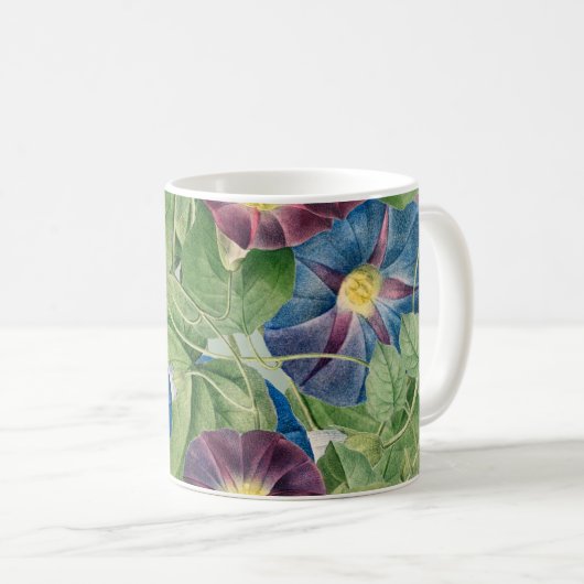Morning Glory Flowers | Pierre-Joseph Redouté Wrap Koffiemok (Voorkant rechts)