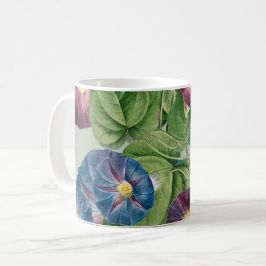Morning Glory Flowers | Pierre-Joseph Redouté Wrap Koffiemok (Voorkant links)