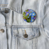 Morning Glory Flowers Ronde Button 5,7 Cm (In situ)