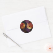 Morning Glory Flowers Ronde Sticker (Envelop)