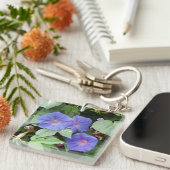 Morning Glory Flowers Sleutelhanger (Voorkant Rechts)