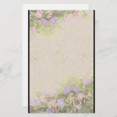 Morning Glory Flowers Stationery Briefpapier (Voorkant / Achterkant)