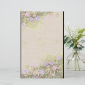 Morning Glory Flowers Stationery Briefpapier (Staand voorkant)