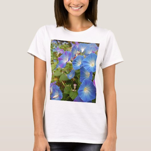 Morning Glory Flowers T-shirt (Voorkant)