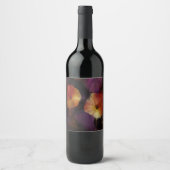 Morning Glory Flowers Wijn Etiket (Voorkant)