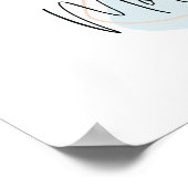 Morning Glory Geboorte Bloem voor September Poster (Hoek)