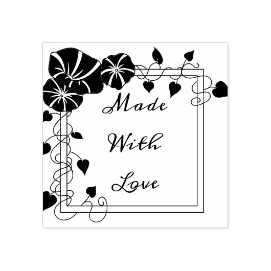 Morning Glory gemaakt met liefde Rubberstempel (Afrduk)