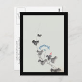 Morning Glory Hokusai Japanse Fine Art Briefkaart (Voorkant / Achterkant)